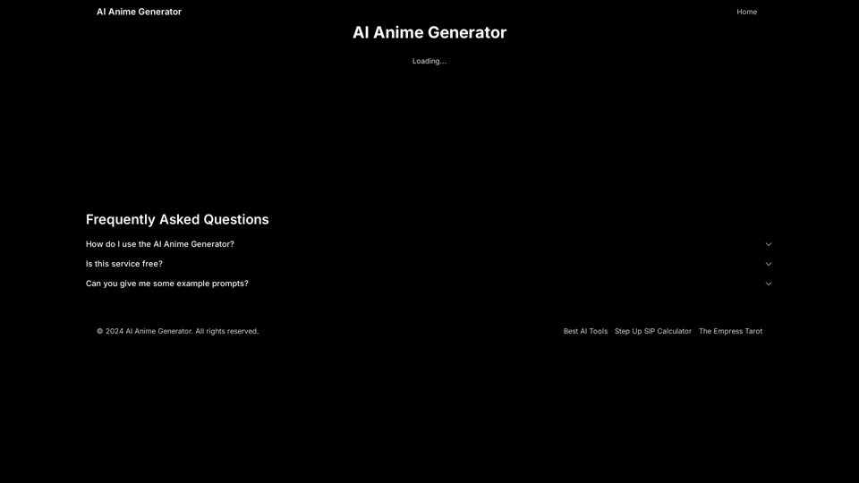 AI Anime Generator