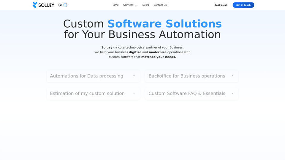 Soluzy - Business software solution