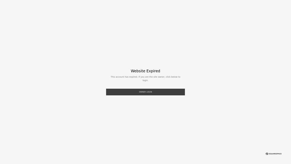 Squarespace - Website Expired