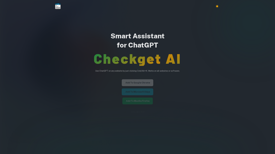 Checkget - Smart Assistant for ChatGPT