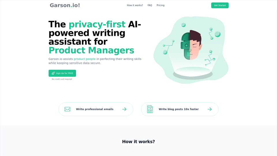 Garson.io - The privacy-first AI-powered writing assistant for product people