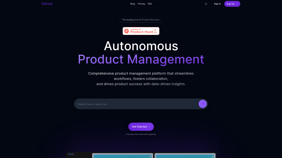 Daiviq - Autonomous Product Management