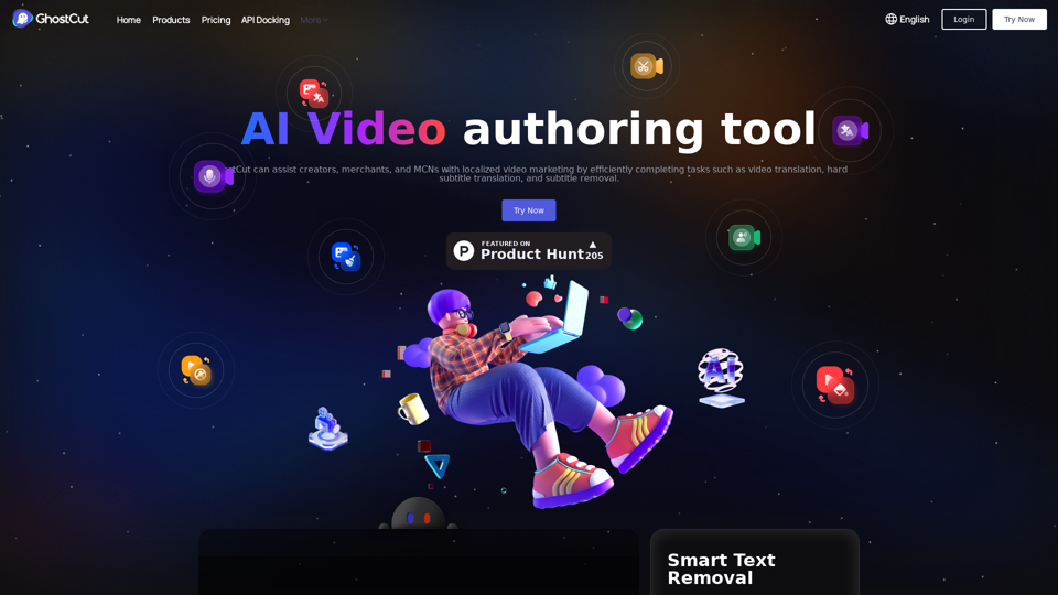 GhostCut - Professional AI Video Translator and Remover