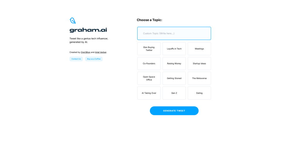 Graham.AI - Tech Tweet Generator