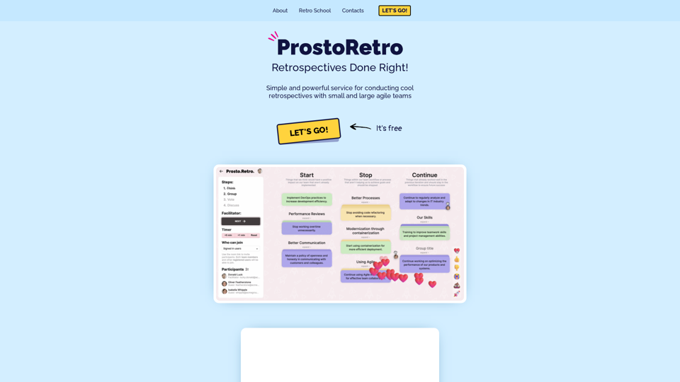 ProstoRetro | Free Online Retrospectives