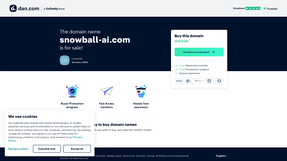 The domain name snowball-ai.com is for sale