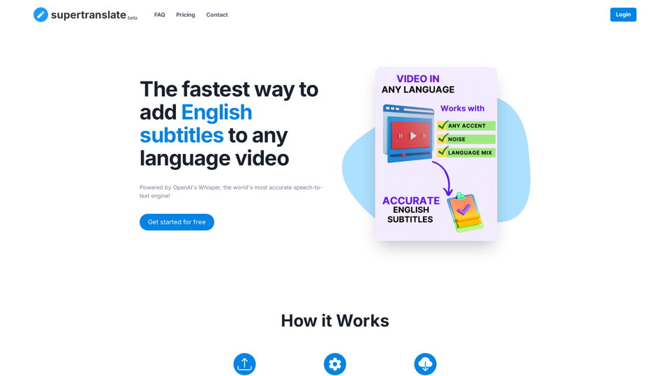 supertranslate - Add subtitles to videos automatically