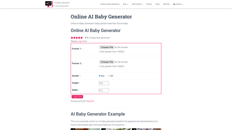 Online AI Baby Generator - AI Baby Generator