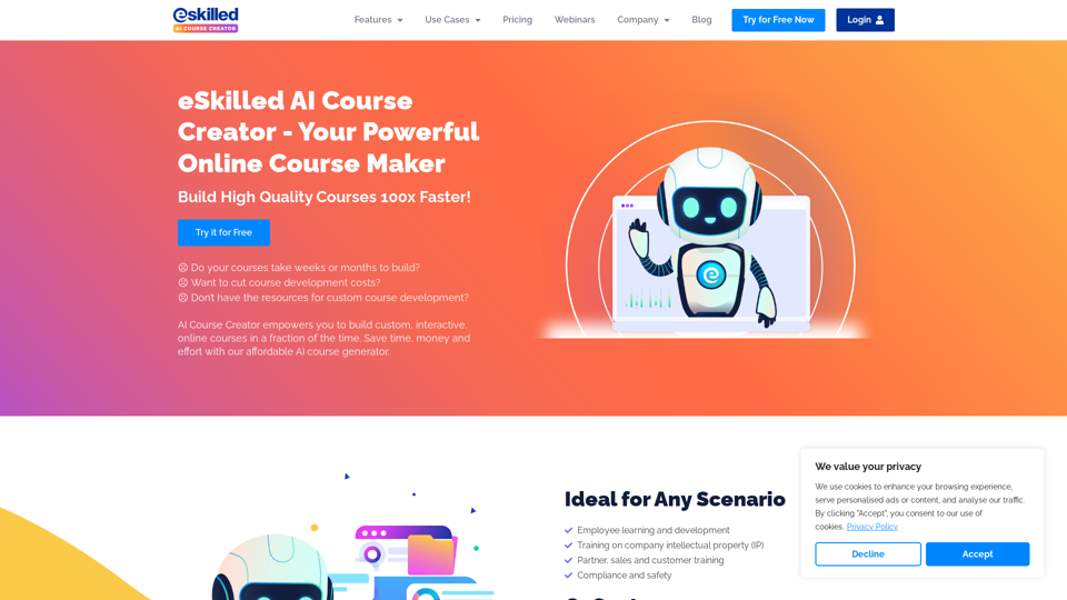 eSkilled AI Course Creator | Course Creation Software