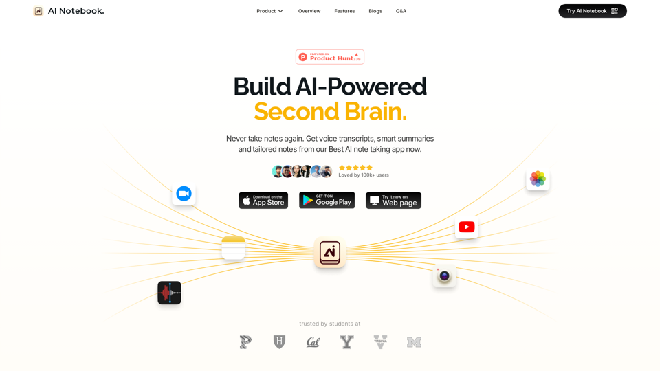 AI Summarizer & Note Taking AI & Transcribe| AI Notebook App