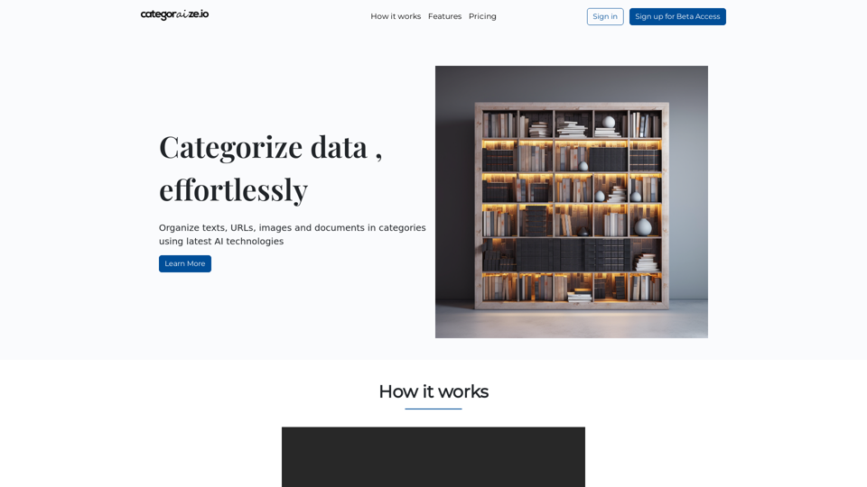 categorAIze.io: Categorize data using AI