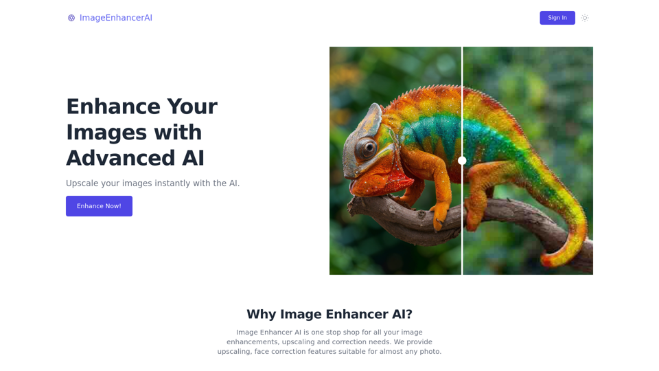 Image Enhancer AI | Enhance or Upscale any image into high definition, high quality image