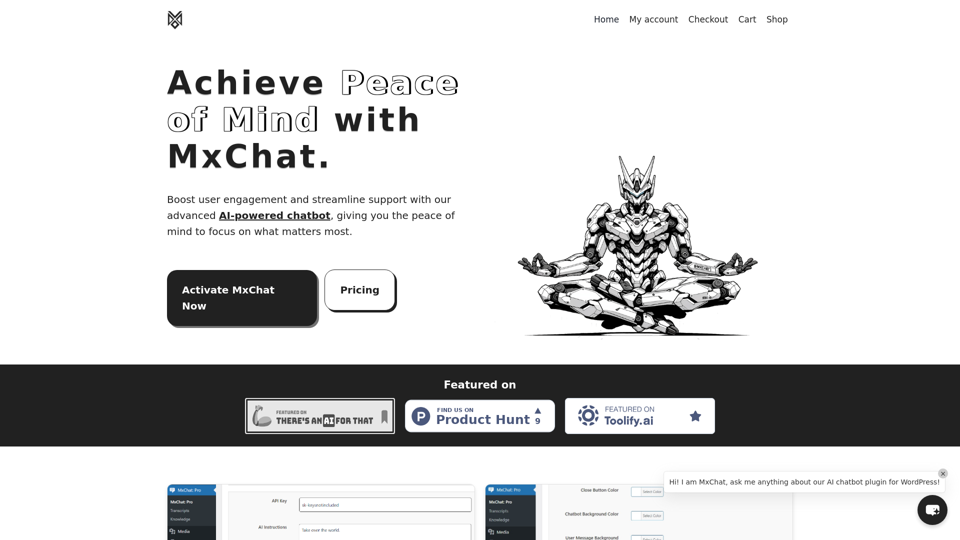 Affordable AI Chatbot Solutions - No Monthly Fees | MxChat