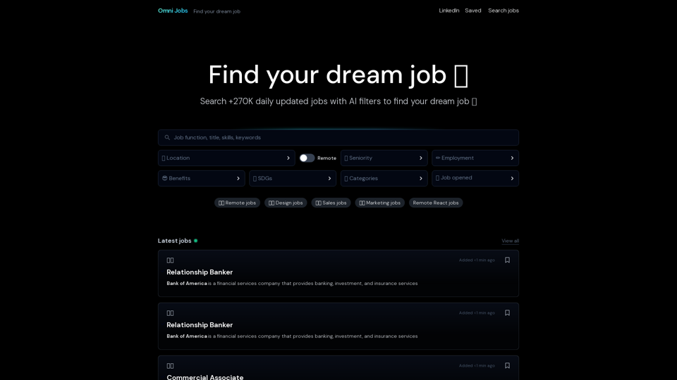 Find your dream job | Omni Jobs