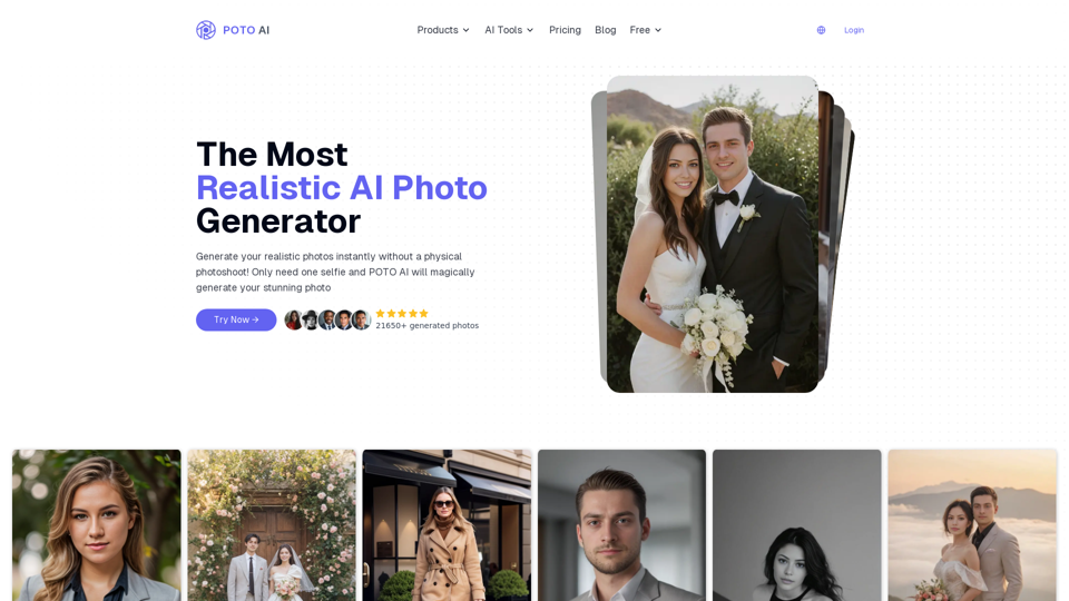 Realistic AI Photo Generator - POTO AI