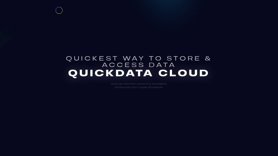 QuickData Cloud - Quickest Data Storage & APIs