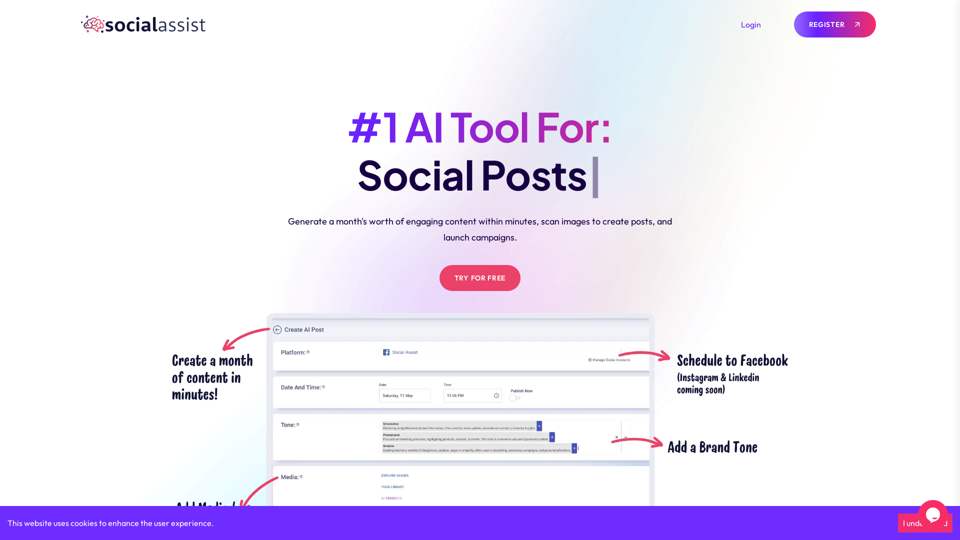 SocialAssist - AI-Driven Social Content