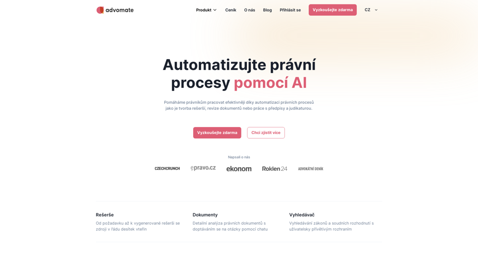 Advomate | Domů