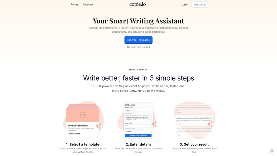 Copie: Your Smart Writing Assistant