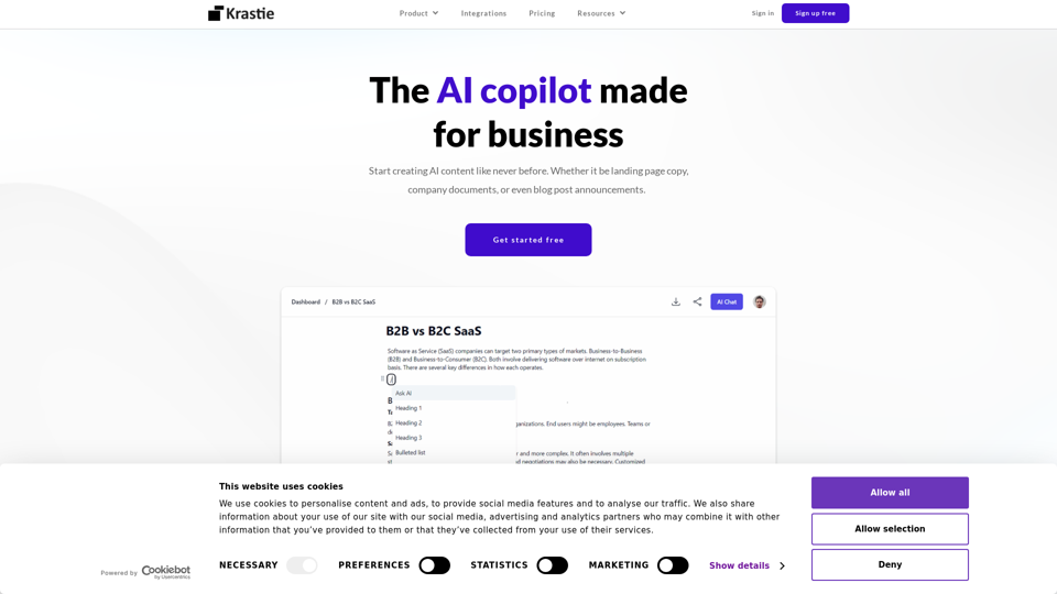Krastie AI | Easily edit documents with AI