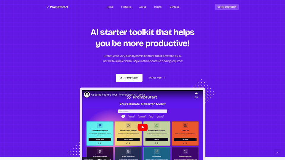 PromptStart AI Starter Toolkit